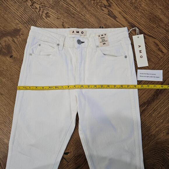 NWT AMO Mid Rise Twist Seam Ankle Skinny Jeans - Picture 7 of 10